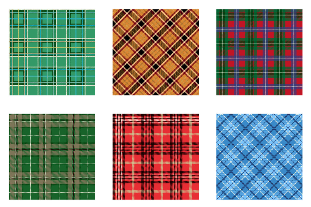 Christmas Seamless Plaid Patterns 1, a Pattern Graphic by Vectorchoice (Photo 2 of 7)