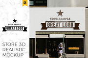 Storefront Sign Logo Mockup, a Product Mockup by MockUpgrade (Thumbnail 1 of 6)