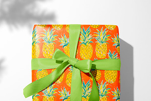 Seamless Preppy Pineapple Prints