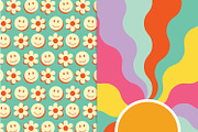 Retro Groovy Backgrounds, a Background Graphic by Cool Worker (Thumbnail 4 of 7)