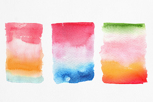 Watercolor Backgrounds And Splashes