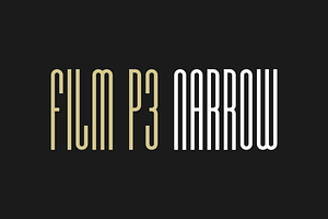 Film P3 Narrow: 3 Styles