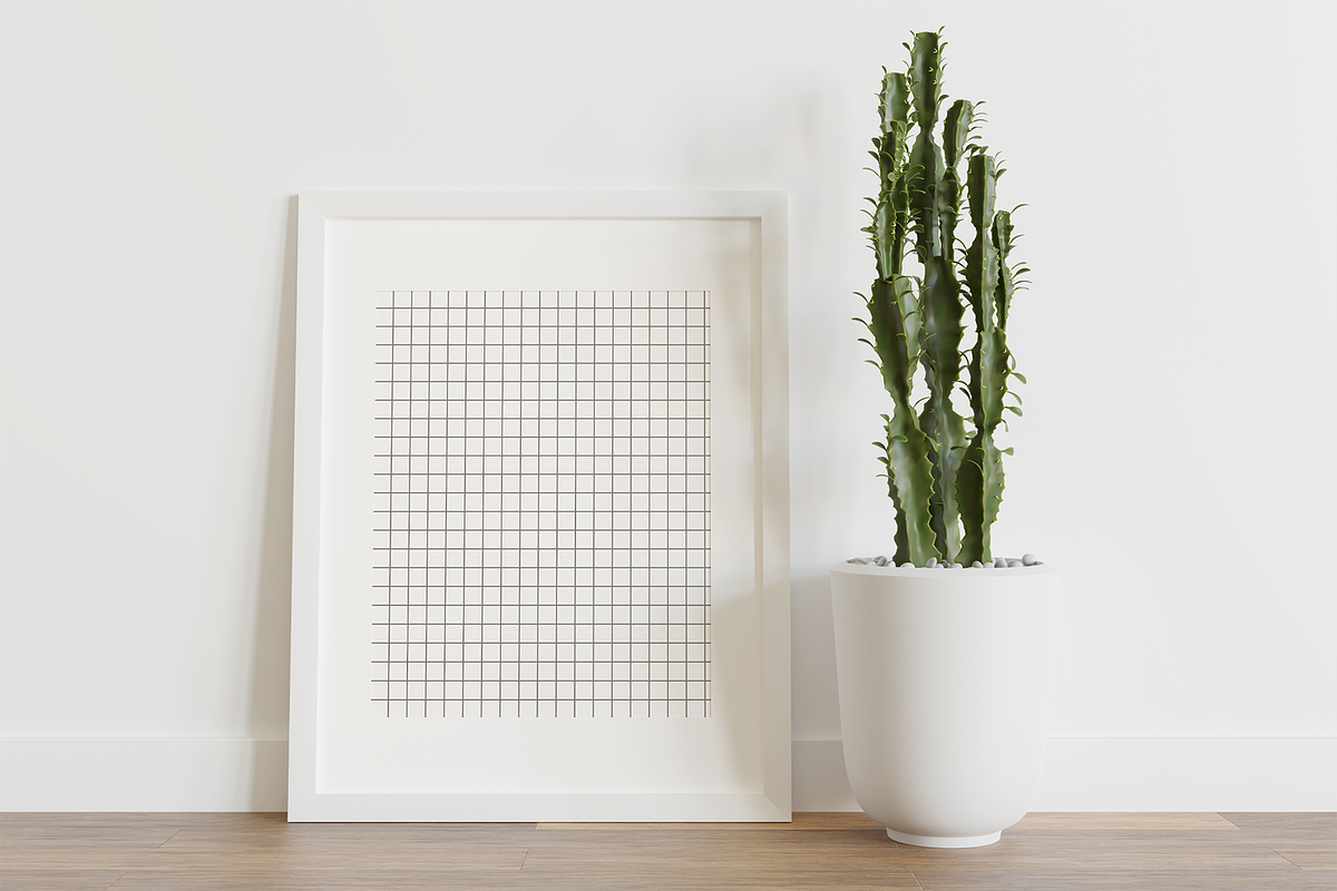 Minimalist Art Frame Mockup on Wood, a Household Mockup by Muhazdinata (Photo 2 of 12)