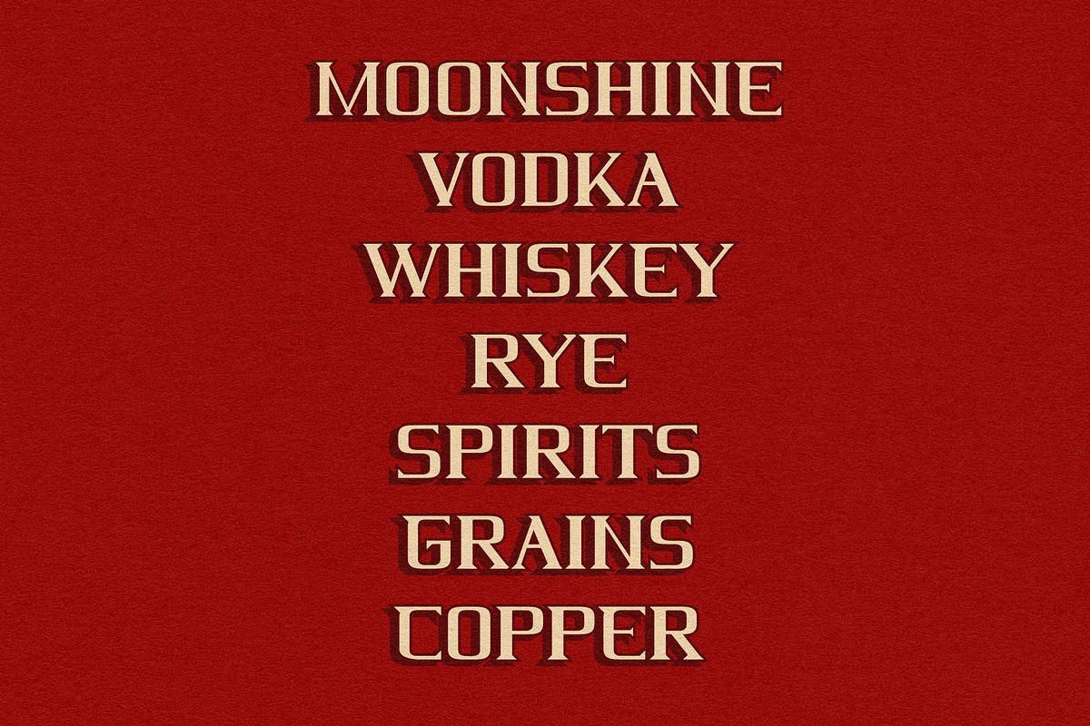 Distillery by Eric Pond Designs, a Serif Font by Eric Pond Designs (Photo 4 of 4)