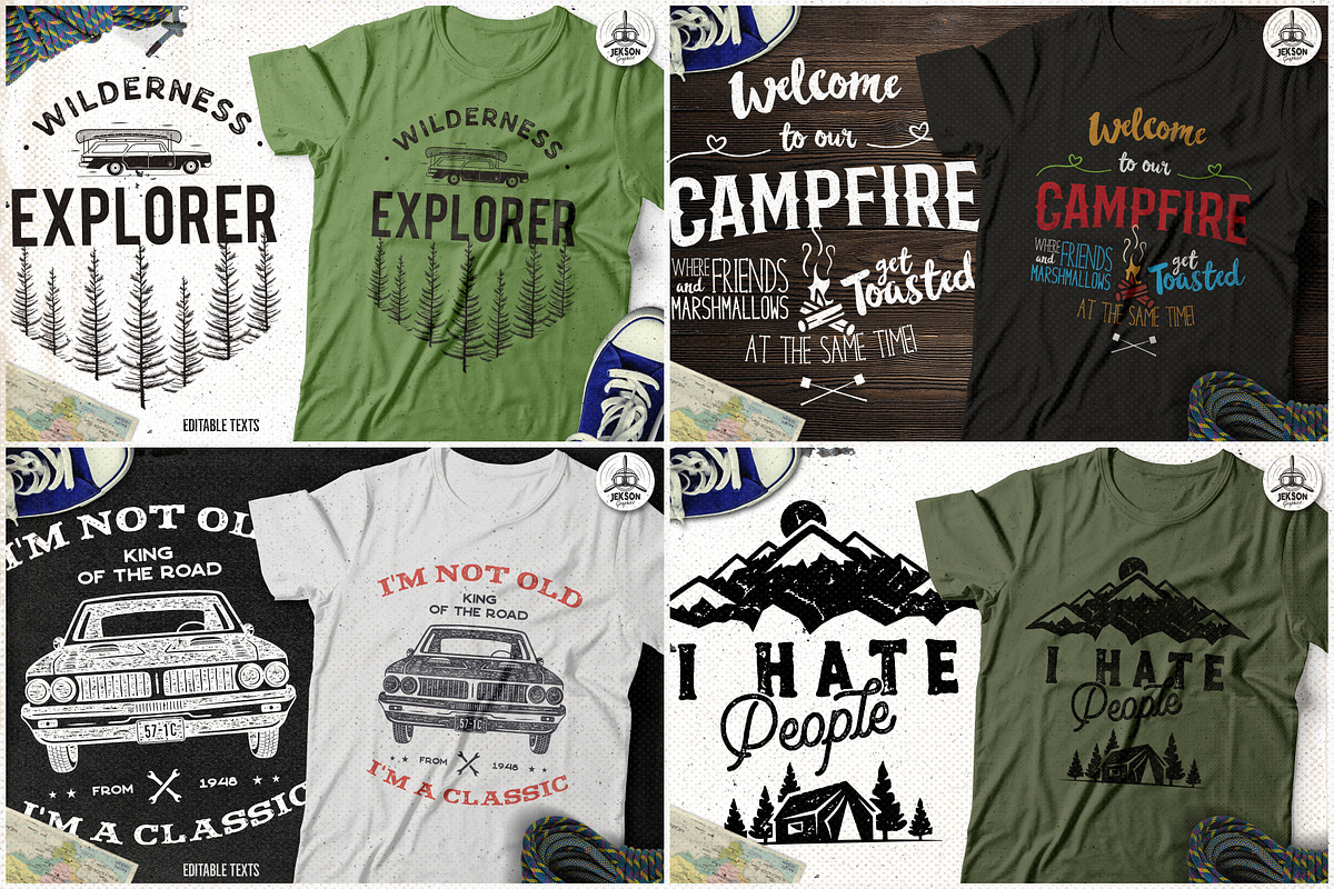 Graphic TShirt Designs Bundle Part 2, an Object Graphic by JeksonGraphics (Photo 3 of 10)