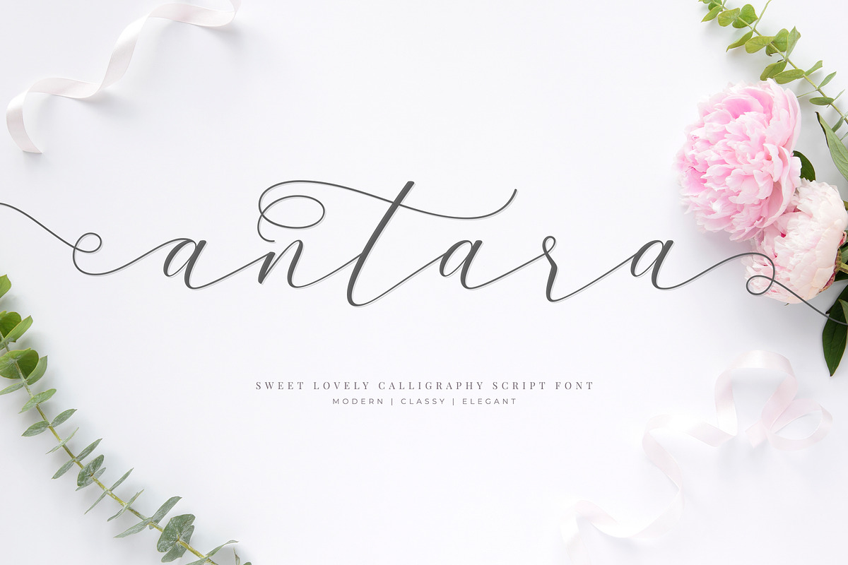 Antara Script Wedding Font
