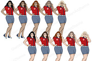 Nautical Clipart, a Person Illustration by GlamArtZhanna (Thumbnail 3 of 7)