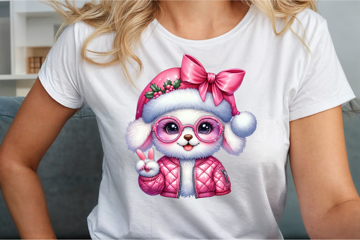Watercolor Christmas Dog PNG, an Illustration by Sublimation Artist (Photo 3 of 9)
