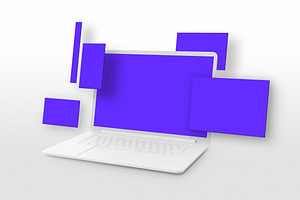 Macbook Multi-Screen Mockup