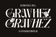 Gravhez Stylish Display Font, a Sans Serif Font by Storytype Studio (Thumbnail 4 of 15)