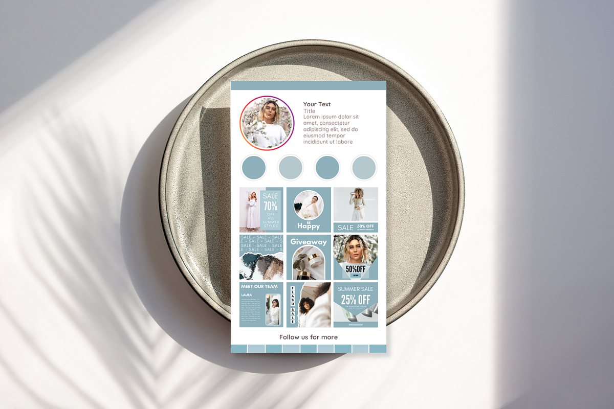 Business Card Template - Blue, a Business Card Template by SunshineStudioBoutique (Photo 5 of 9)
