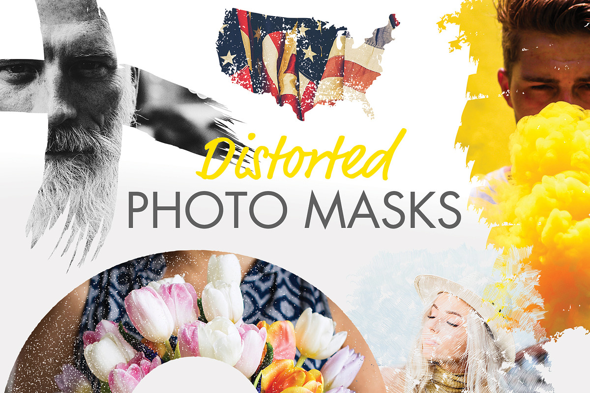 Distorted Photo Masks (Mockups), a Print Template by eppearance (Photo 1 of 7)