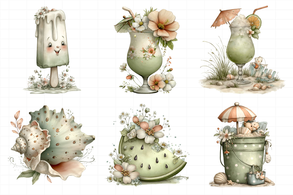 Whimsical Summer Clipart, an Illustration by Daily.Designs (Photo 5 of 7)