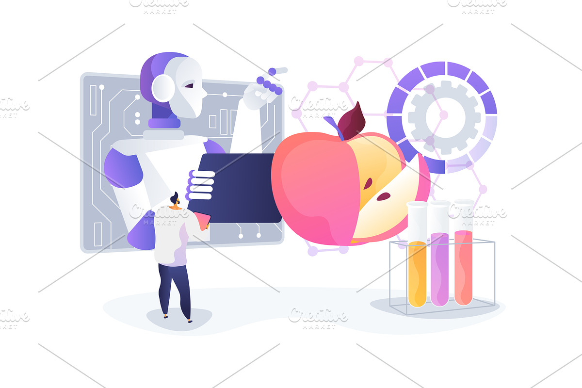 Nanotech in Food Preservation, a Technology Illustration by Visual Generation