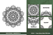 300 Vector Mandala Ornaments, a Decorative Illustration by pixaroma (Thumbnail 2 of 49)