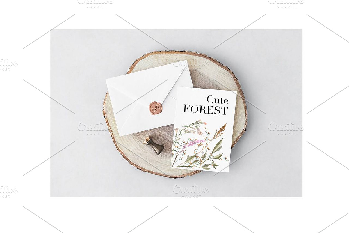 Watercolor Cute Forest clipart., an Animal Illustration by NKTKNS (Photo 10 of 10)
