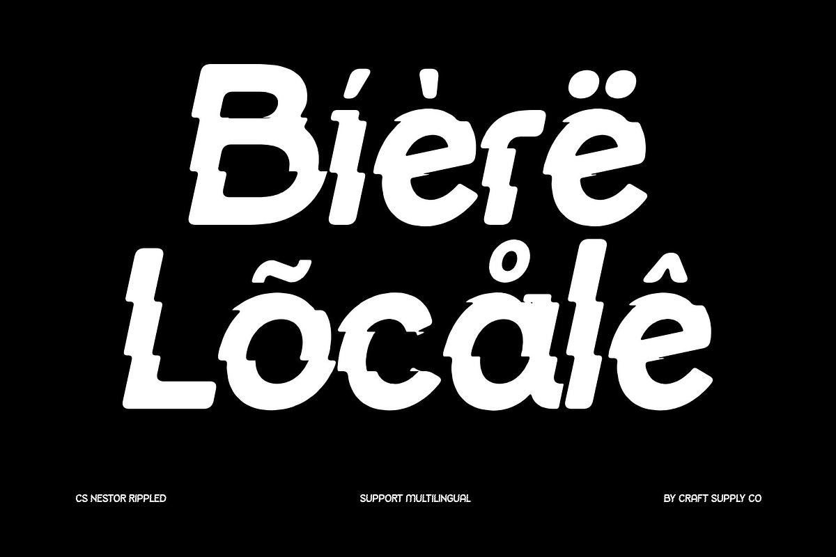 CS Nestor Rippled, a Sans Serif Font by Craft Supply Co. (Photo 7 of 8)