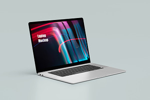 MacBook On Desk Mockup