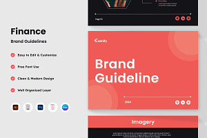 Cashify - Finance Brand Guideline, a Branding & Logo Template by productype1