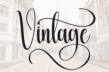 Vintage | Script Font