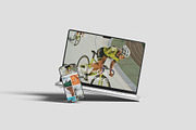 Laptop And Phone Mockup, a Wearable Device Mockup by scribrostudio (Thumbnail 5 of 11)