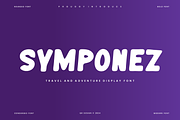 Symponez - Adventure Display Font, a Sans Serif Font by QR Design Studio (Thumbnail 1 of 6)