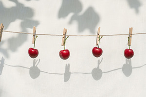Cherries in sunlight, a Photo by Beautiful things
