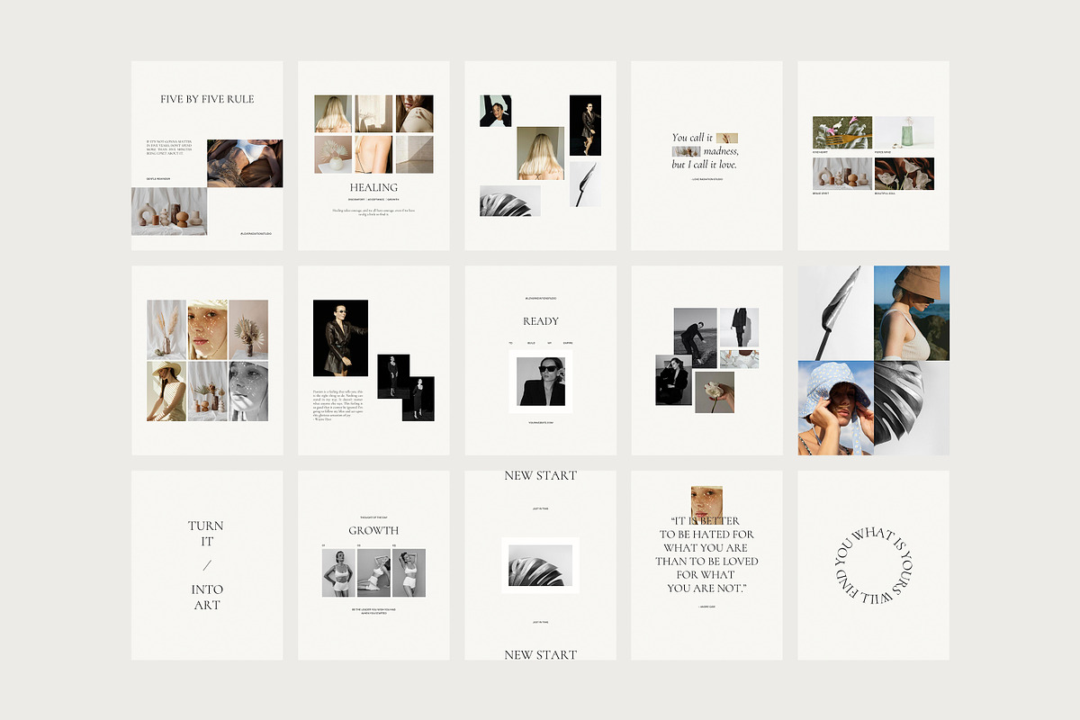 CANVA PS Instagram Posts Templates, a Social Media Template by Love Radiation Studio (Photo 15 of 20)