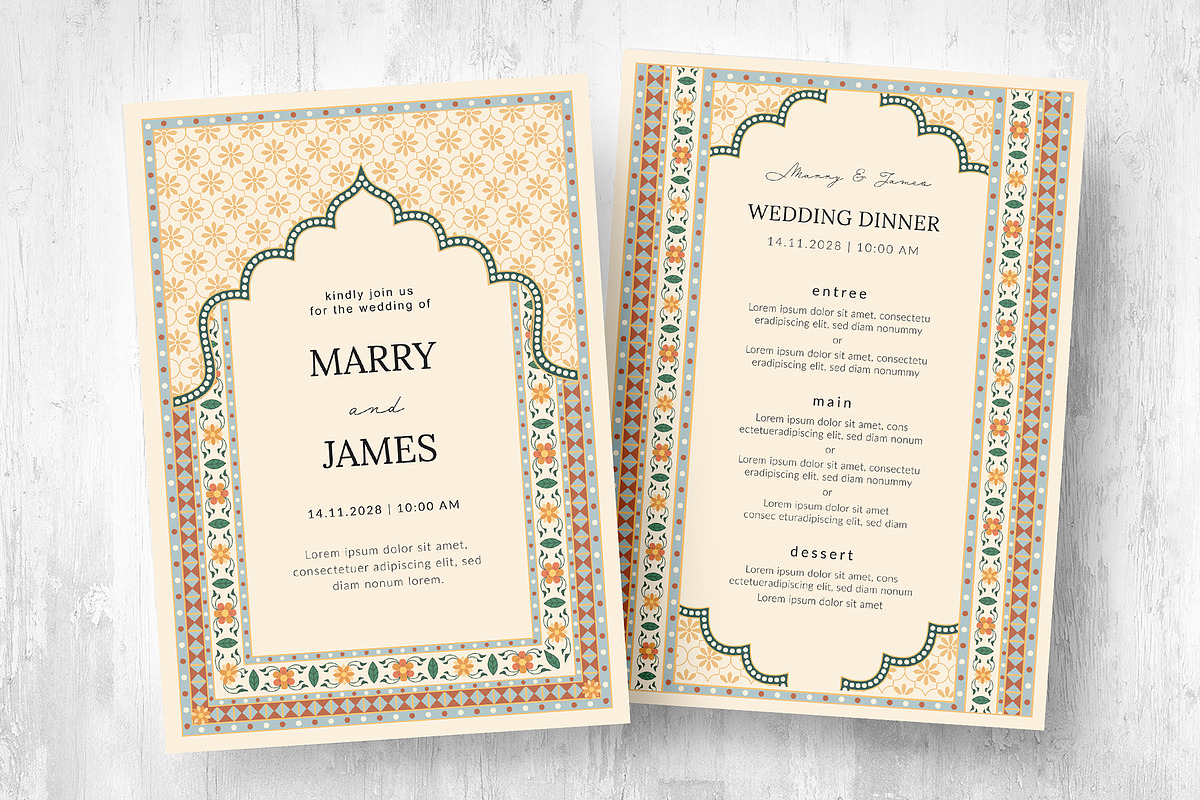 Indian Wedding Invitation Templates, an Invitation Template by BrandPacks (Photo 5 of 6)