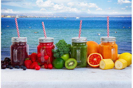 Fresh smoothy drink with igredients, a Food & Drink Photo by Neirfy