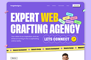 Creative Web Agency Landing Page, an UI Kit Template by nwdigitalstore (Thumbnail 1 of 4)