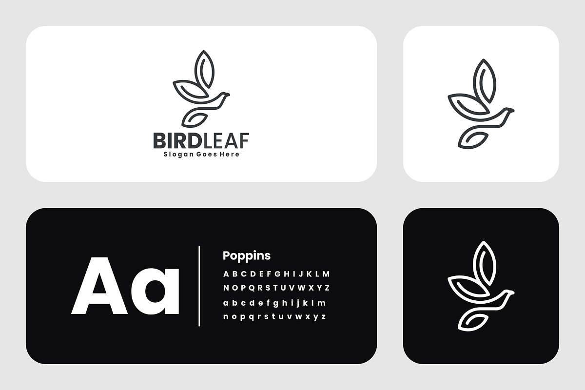 Minimalist Bird Leaf Logo Design, a Branding & Logo Template by Artnivora.Std (Photo 3 of 5)