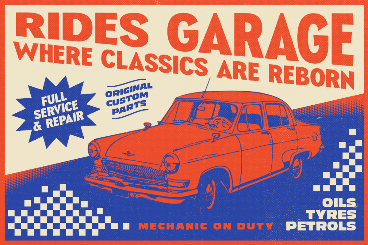 Revelique | Retro Sans Serif, a Sans Serif Font by Typeskets (Photo 9 of 9)