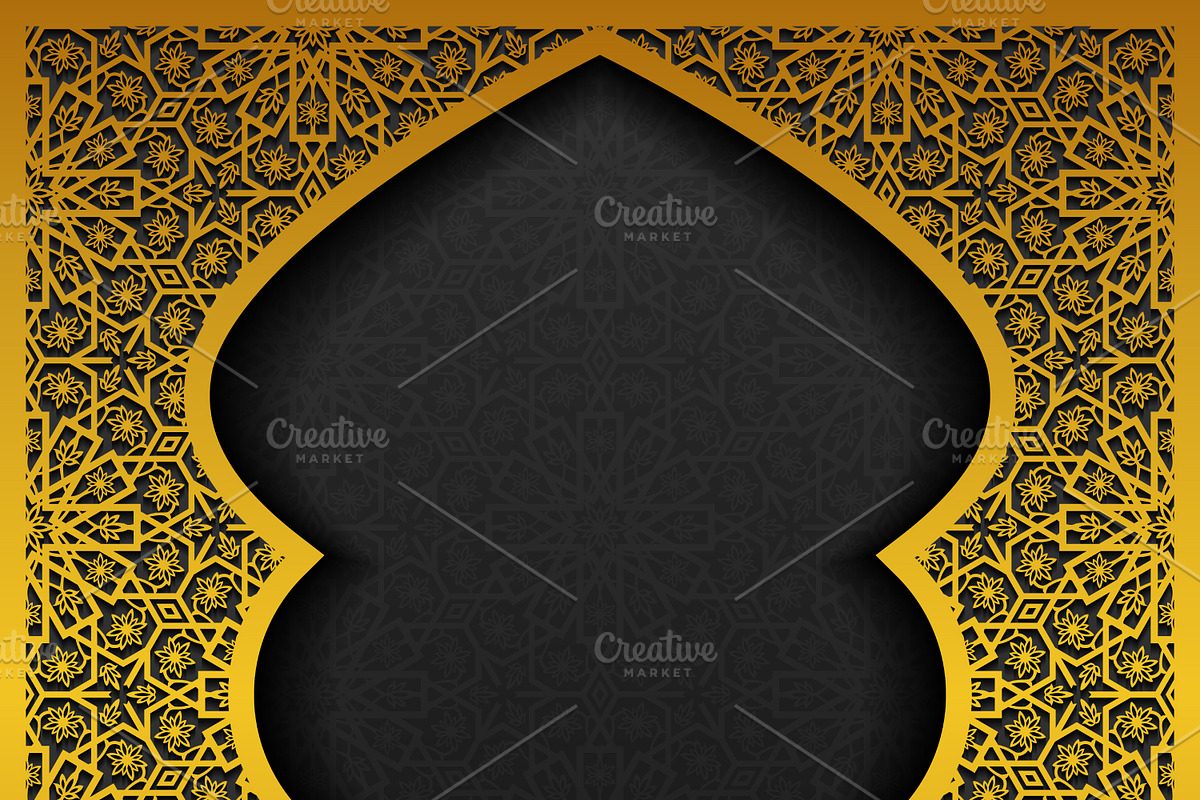 6 Traditional Floral Backgrounds, a Decorative Illustration by Absent A (Photo 6 of 6)