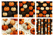 Polka Dots Pumpkin Digital Paper, a Transportation Illustration by SinaCreation (Thumbnail 4 of 5)
