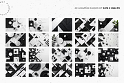 Black&White 3D Geometric Backdrops, an Abstract Photo by Lumeno (Thumbnail 2 of 5)