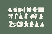 Vintage Christmas Clipart, a Decorative Illustration by Barkova Nadya (Thumbnail 3 of 9)