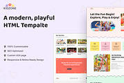 KidZone, Kids Store Website Template, a HTML Template by TNCFlow (Thumbnail 1 of 5)