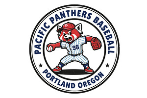 Pacific Panthers Baseball Club, an Animal Illustration by Izdihaar_Studio