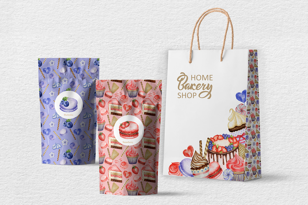 Sweet Cake Baking Watercolor clipart, an Object Graphic by svetlanaARTdreams (Photo 9 of 10)