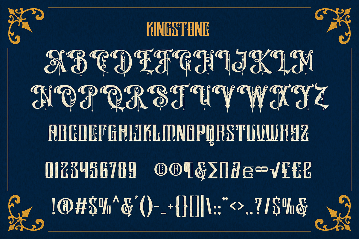 Kingstone, a Serif Font by Burntilldead (Photo 2 of 12)