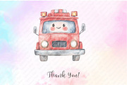Watercolor  Transport Car Airplane, an Illustration by Watercolor design (Thumbnail 11 of 11)