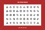 Time and clock icons, an Outline Icon by Wencory (Thumbnail 1 of 2)