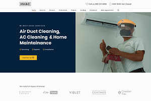 HVAC Air Conditioning HTML Website