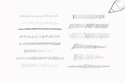 Pencil Brushes for Ai & Ps, a Brush Add-On by P.F. Creative Lab (Thumbnail 5 of 5)