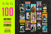 100 Abstract Reels PSD Templates, a Social Media Template by Giraffe Design Studio (Thumbnail 1 of 21)