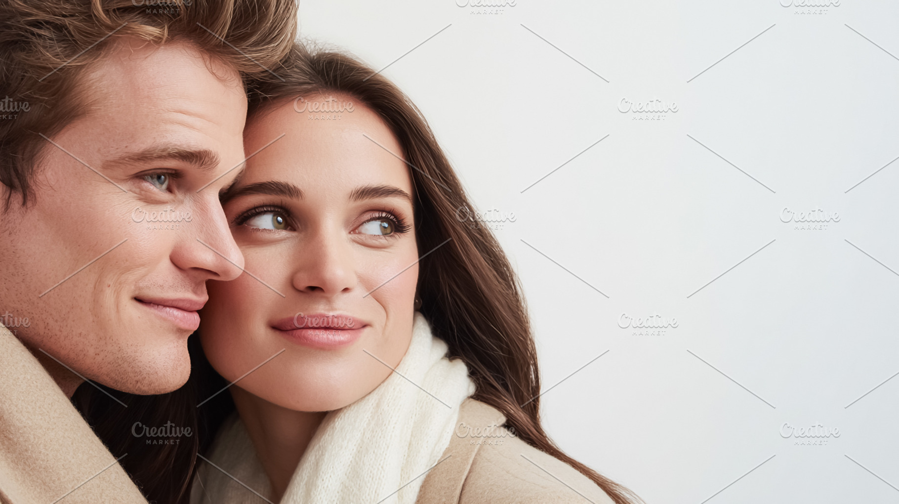 Loving couple smiling during Valentine's Day, celebrating happin, a Photo by Studio ANNA