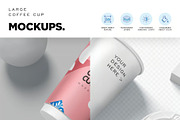 16 oz Paper Coffee Cup Mockups, a Cups & Container Mockup by megostudi0 (Thumbnail 3 of 7)