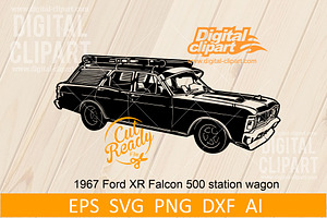 Classic Station Wagon SVG