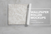 Wallpaper Rolled Mockups, a Mockup by Kongkow (Thumbnail 1 of 5)